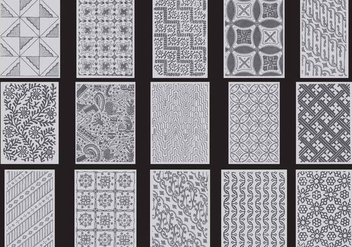 Gray Toile Textures - Free vector #401387
