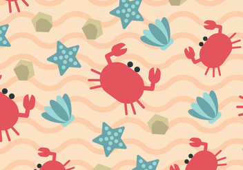 Crab Pattern - бесплатный vector #401967