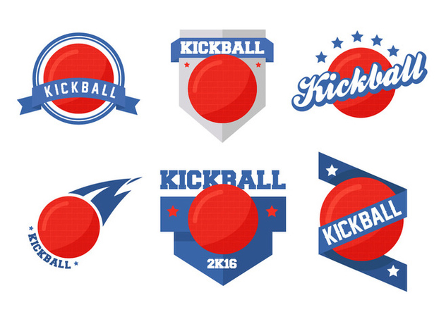 Kickball Vector Badges - Free vector #402577