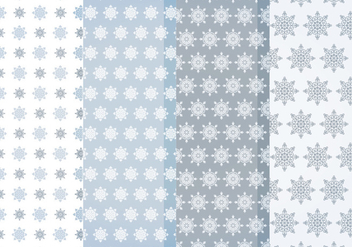 Vector Snowflakes Patterns - Kostenloses vector #404697