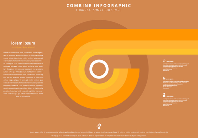 Combinin Infographic Template - Free vector #404747