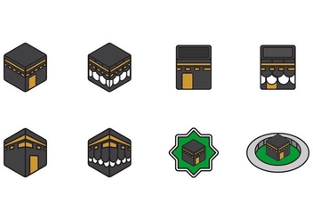 Makkah Icons - бесплатный vector #406777