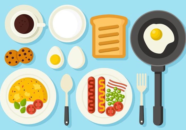 Free Healthy Breakfast Concept Vector - Kostenloses vector #407107