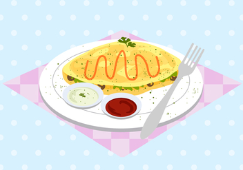 Free Omelet Vector - Free vector #407587