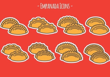 Empanada Icons - vector #407927 gratis