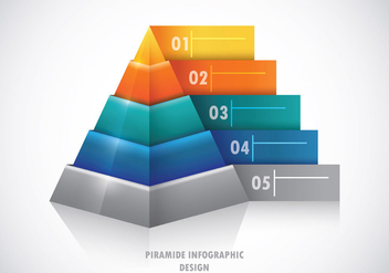 Piramide Infographic Concept - vector gratuit #408957 