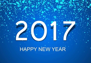Free Vector New Year 2017 Background - Kostenloses vector #410707
