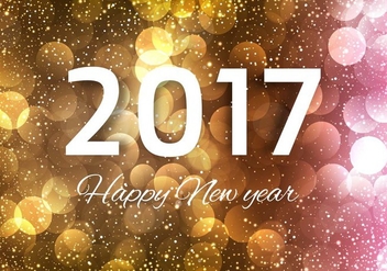 Free Vector New Year 2017 Background - Free vector #410727