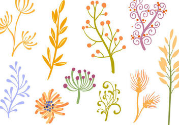 Free Floral Ornaments Vectors - бесплатный vector #410997
