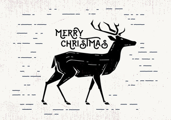 Free Christmas Deer Vector - бесплатный vector #411837