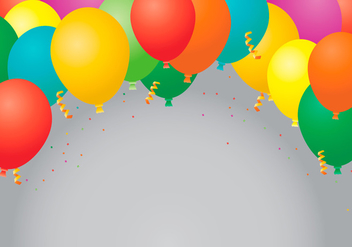 Party Favors Balloons Template - vector gratuit #412047 