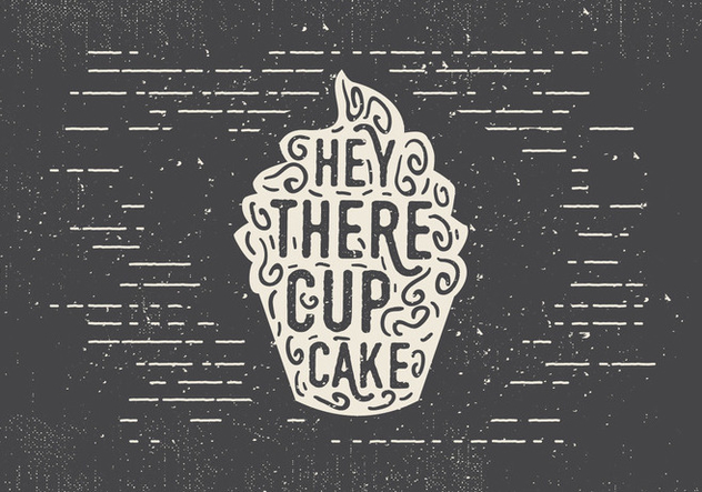 Free Hand Drawn Sweet Cupcake Background - vector #413197 gratis