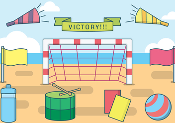 Free Beach Soccer Vector - vector gratuit #413367 
