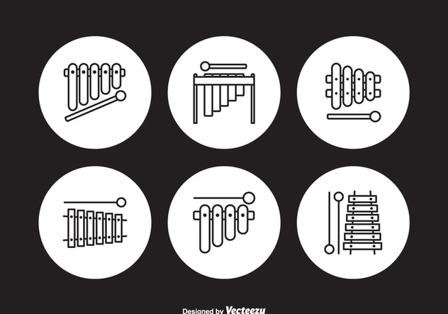 Free Marimba Outline Vector Icons - бесплатный vector #413437