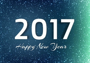 Free Vector New Year 2017 Background - Kostenloses vector #413867
