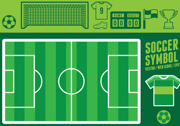 Soccer Symbol Web Icons - бесплатный vector #415177