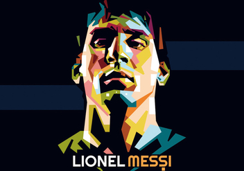 Lionel Messi WPAP - vector #415197 gratis