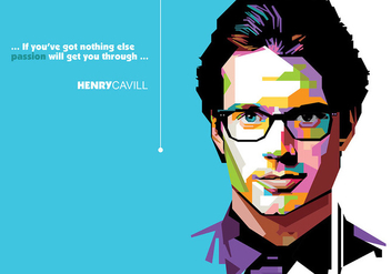 Henry Cavill - Superhero Life - Popart Portrait - Free vector #415407