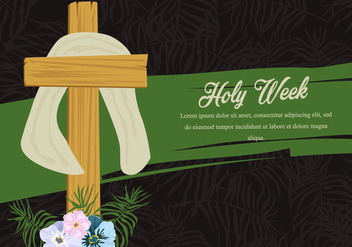 Holy Week Palm Background - vector #415897 gratis