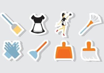 Free Maid Service Icons Vector - Free vector #416077