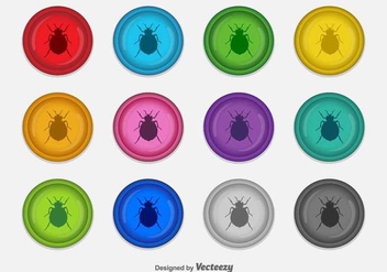 Bed Bugs Vector Signs - Free vector #416897