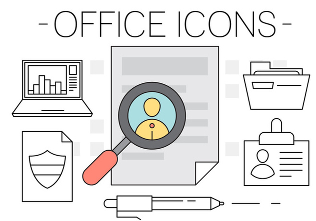 Free Office Icons - бесплатный vector #417117