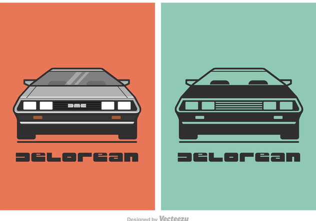 Free Vector DeLorean Car Illustration - Kostenloses vector #417817