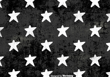 Vector Grunge White Stars Pattern - бесплатный vector #419907