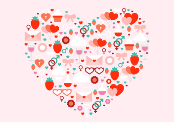 Free Valentine's Day Vector Heart - vector gratuit #420287 