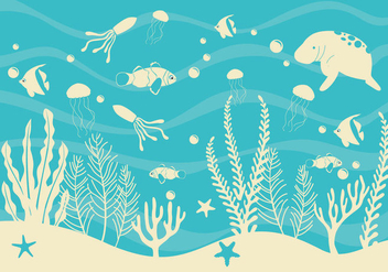 Seabed Simple Vector - Kostenloses vector #420347