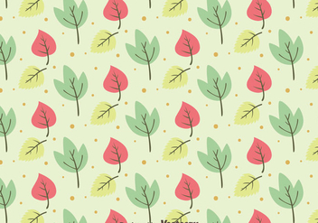 Nice Leaves Pattern Background - Free vector #423397
