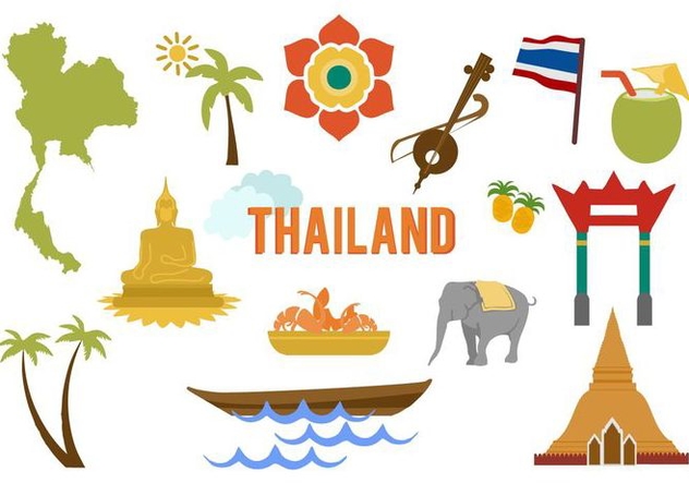 Free Thailand Elements Vector - Free vector #423877