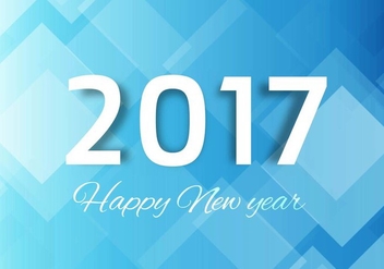 Free Vector New Year 2017 Background - vector #424917 gratis