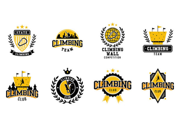 Climbing Wall Logo Vector - бесплатный vector #425347