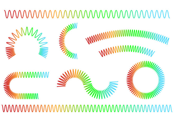 Set Of Slinky Icon - Kostenloses vector #425487