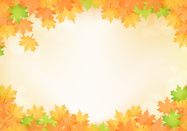 Orange Fall Maple Leaves Vector - vector #426467 gratis