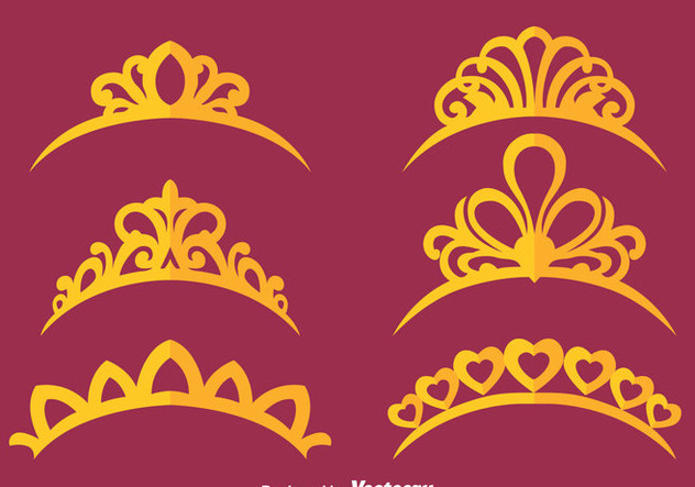 Princess Crown Vectors - vector #426577 gratis