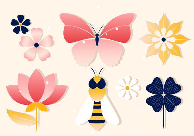Free Spring Vector Insects - vector #426677 gratis