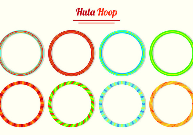 Set Of Hula Hoop Vectors - Free vector #426937