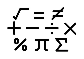 Free Math Symbol Vectors - Kostenloses vector #428637