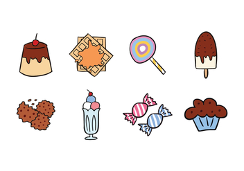 Free Sweet Food Icon Pack - vector #429097 gratis