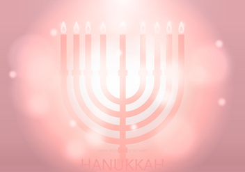 Pink Happy Hanukkah Illustration - Kostenloses vector #429587