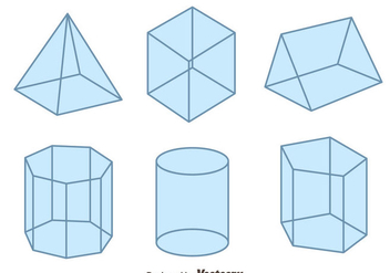 3D Geometric Shapes Vector - Kostenloses vector #430017