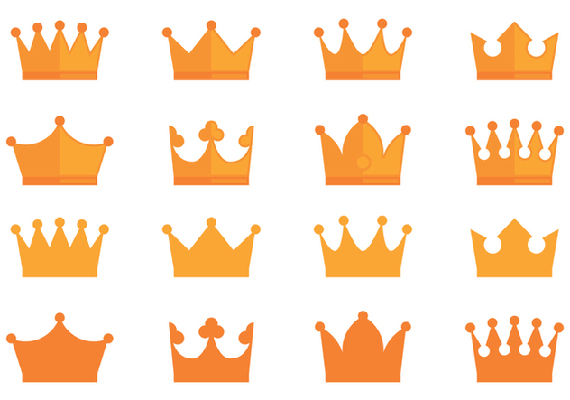 Crown Awards Icons Collection - vector gratuit #431567 