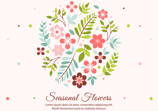 Free Spring Flower Vector Elements - Free vector #431987