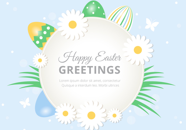 Free Easter Holiday Vector Background - Free vector #433107