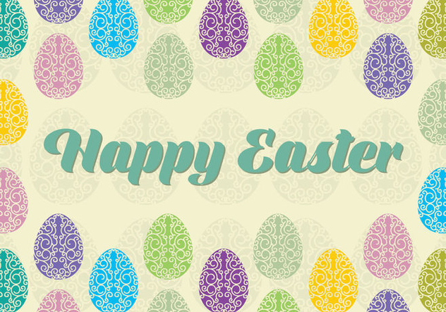 Happy Easter Background - vector gratuit #433147 