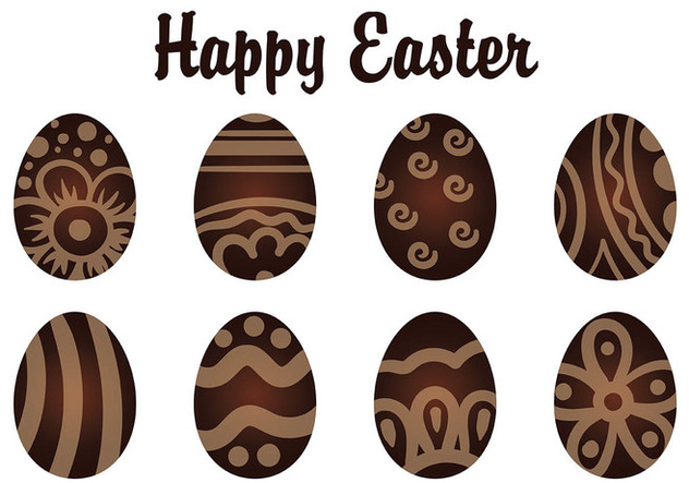 Decorative Chocolate Easter Eggs - vector #433507 gratis