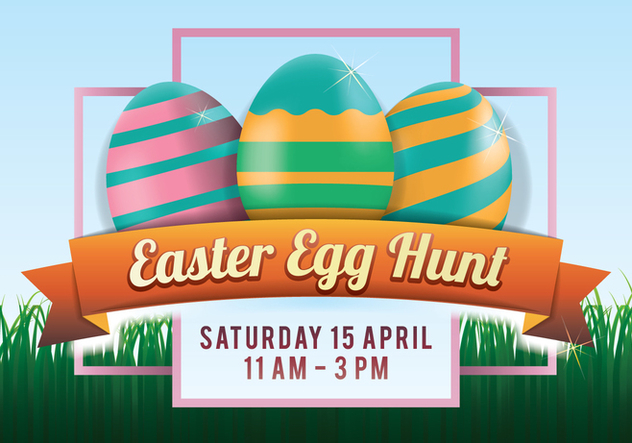 Easter Egg Hunt Poster - Free vector #433667