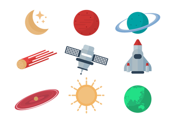 Free Astronomy Vector Icons - vector gratuit #434107 